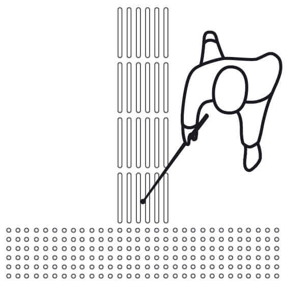 detectable flooring guidance system and detectable warning system with studs for blind and visual impaired people