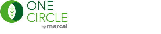 logo vert One circle de marcal signalétique pour l’engagement vers une économie circulaire 